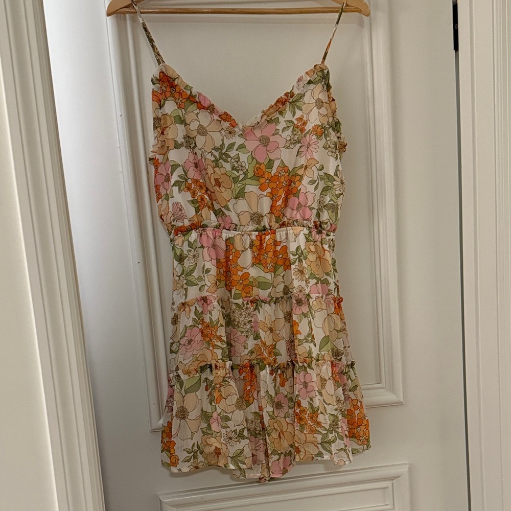 fab'rik Multicolor Smocked Floral Dress